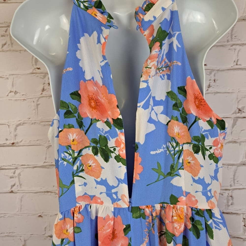Vince Camuto Floral Print Fit & Flare Dress - Picture 6 of 12